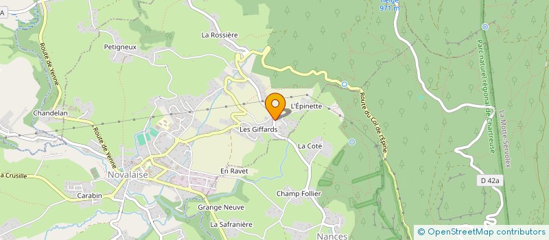 localisation de l'entreprise BDBF CONSEIL - BIEN DEFINIR POUR BIEN FINIR  NOVALAISE