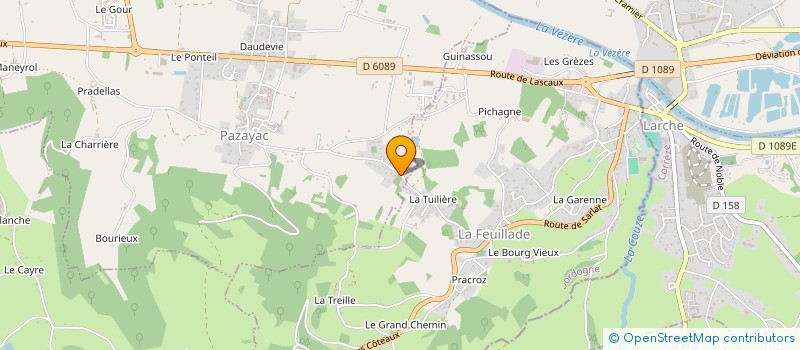 localisation de l'entreprise BDC  PAZAYAC