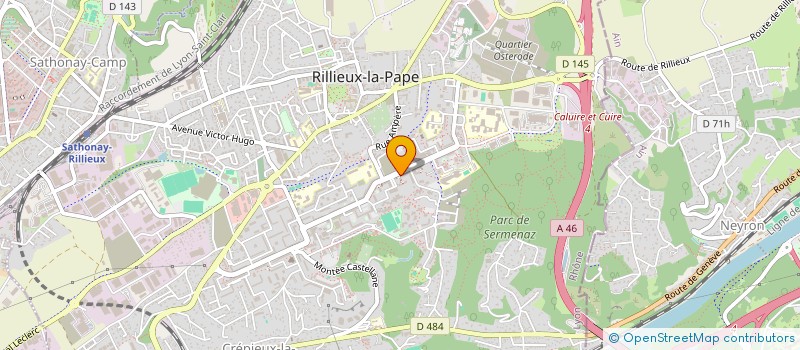 localisation de l'entreprise BDC COIFFURE à RILLIEUX-LA-PAPE