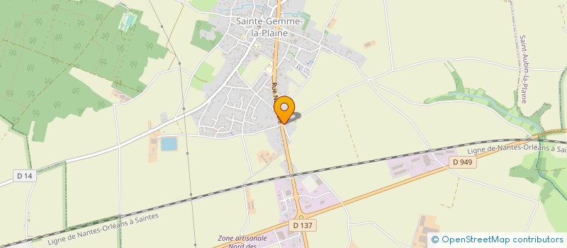 localisation de l'entreprise BDCAM  SAINTE-GEMME-LA-PLAINE