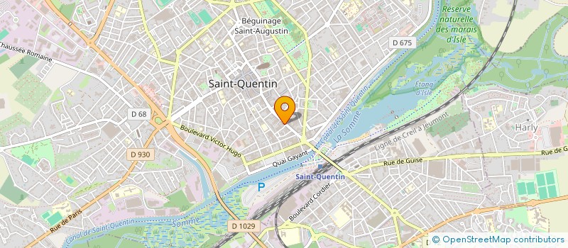 localisation de l'entreprise BDCOM 02 à SAINT-QUENTIN