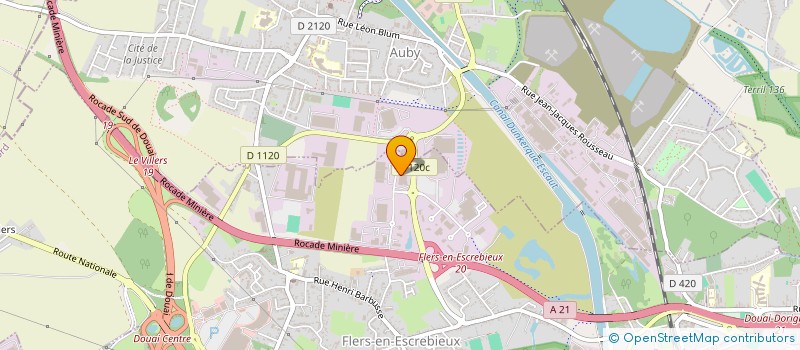 localisation de l'entreprise BDD  FLERS-EN-ESCREBIEUX