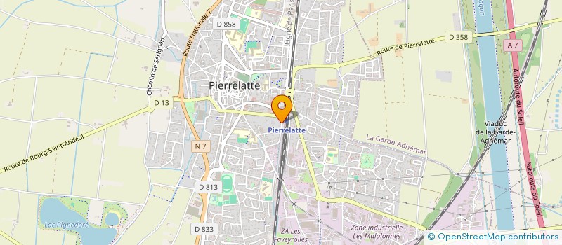 localisation de l'entreprise BDD IMMO 26  PIERRELATTE