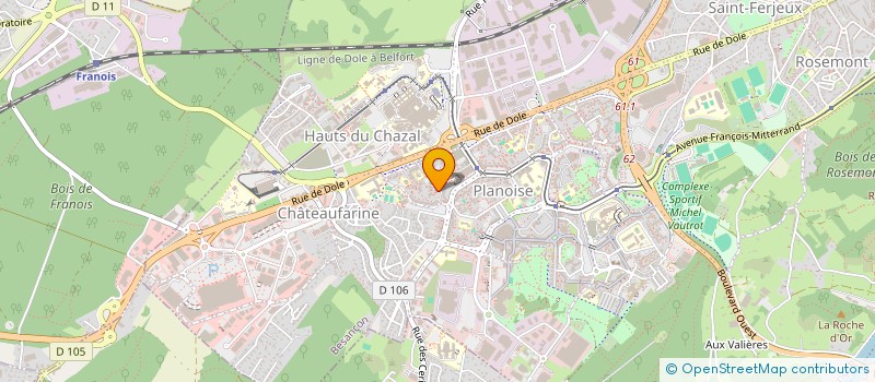 localisation de l'entreprise BDE à BESANCON