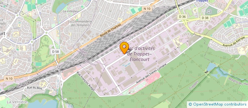 localisation de l'entreprise BDE  TRAPPES