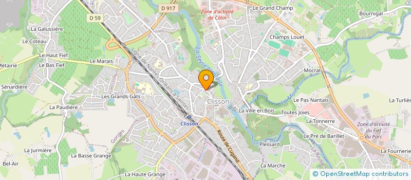 localisation de l'entreprise BDE BOISSIERE DU DORE EDITIONS à CLISSON