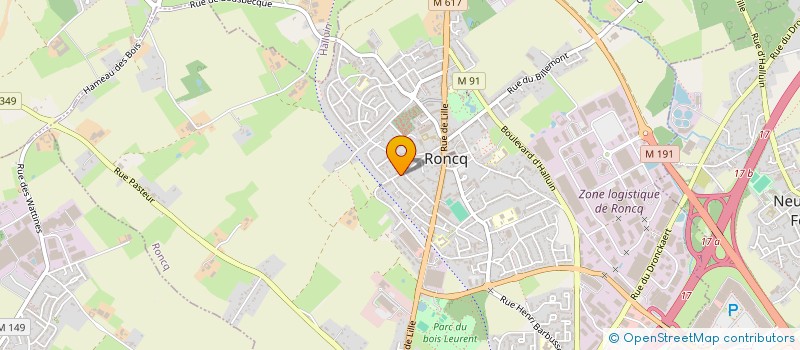 localisation de l'entreprise BDE CONSEIL à RONCQ