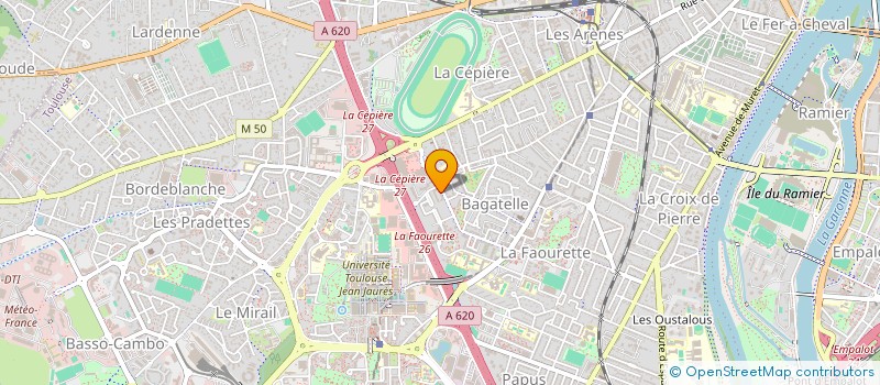 localisation de l'entreprise BDE CONSTRUCTIONS à TOULOUSE