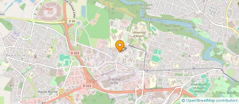 localisation de l'entreprise BDE DES ESPL à ANGERS