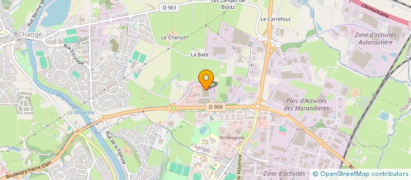 localisation de l'entreprise BDE ECOFAC LAVAL à CHANGE