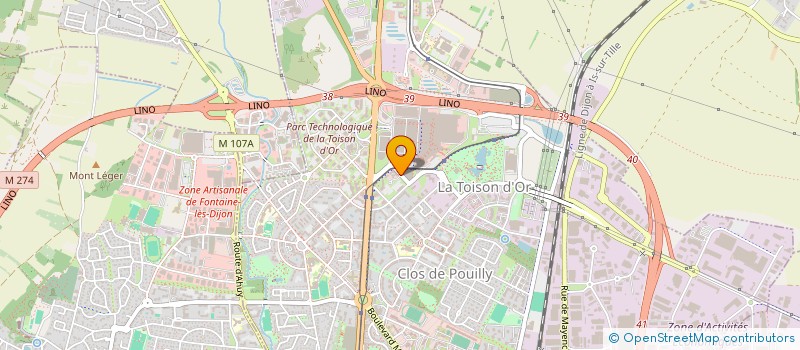 localisation de l'entreprise BDE ESADD  DIJON