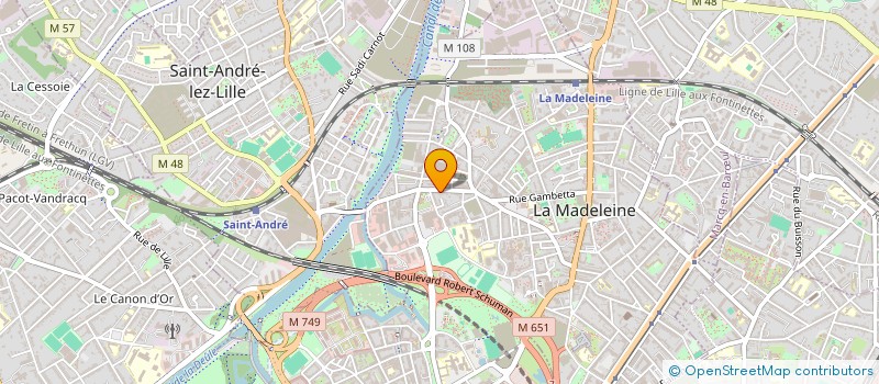localisation de l'entreprise BDE-GESTION à LA MADELEINE