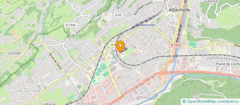 localisation de l'entreprise BDE IPAC ALBERTVILLE  ALBERTVILLE