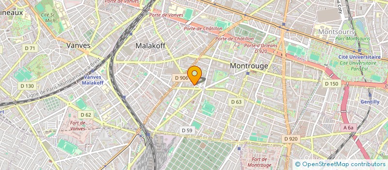 localisation de l'entreprise BDE ISA (ART&CLAP)  MONTROUGE