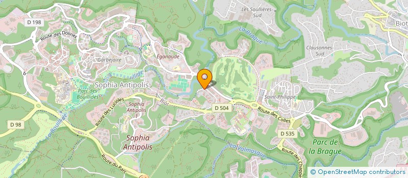 localisation de l'entreprise BDE IUT SOPHIA  BIOT