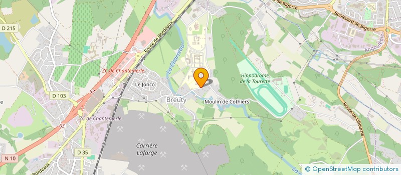 localisation de l'entreprise BDE KINE ANGOULEME  LA COURONNE