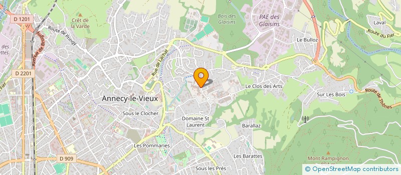 localisation de l'entreprise BDE MESPHYSTO (MESURES PHYSIQUES) à ANNECY