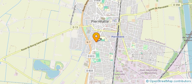 localisation de l'entreprise BDE OLYMPE  PIERRELATTE