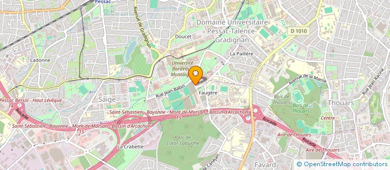 localisation de l'entreprise BDE STAPS BORDEAUX à PESSAC