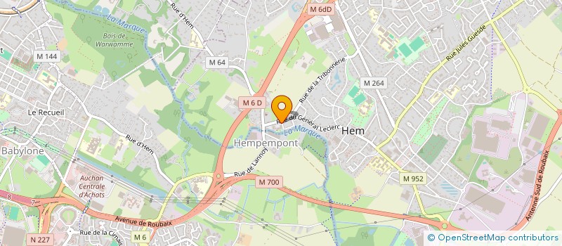 localisation de l'entreprise BDE TC LILLE 25-26  HEM