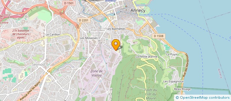 localisation de l'entreprise BDE UCLY ALPES EUROPE à ANNECY