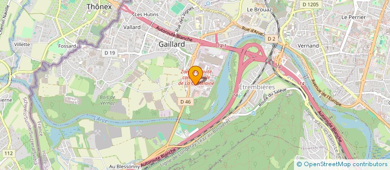 localisation de l'entreprise BDE UNITY ECORIS  GAILLARD