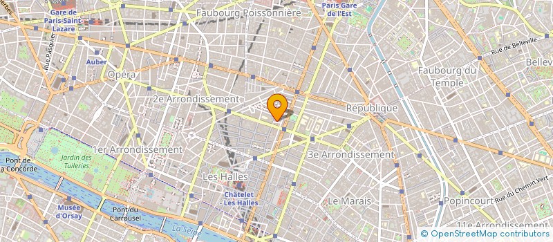 localisation de l'entreprise BDF à PARIS