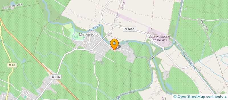 localisation de l'entreprise BDF  MIREPEISSET