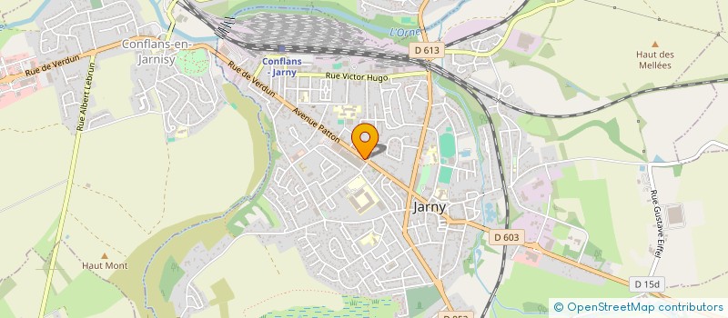 localisation de l'entreprise BDF  JARNY