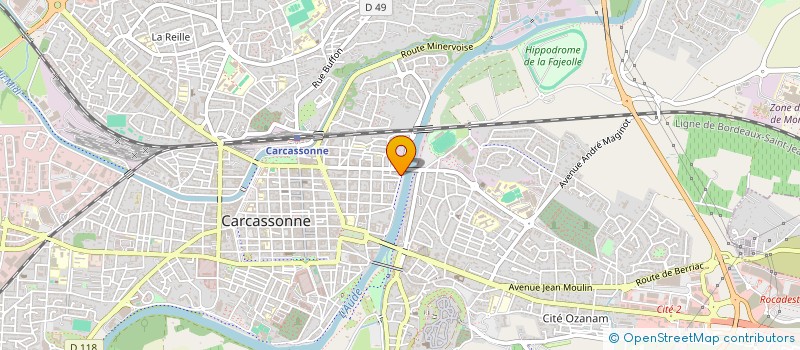 localisation de l'entreprise BDF  CARCASSONNE