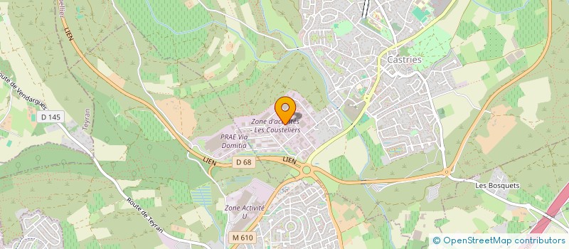 localisation de l'entreprise BDF  CASTRIES