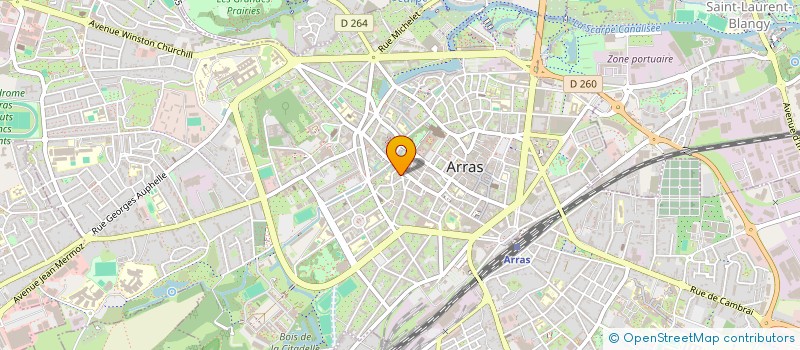 localisation de l'entreprise BDF ASSURANCES ET SANTE à ARRAS