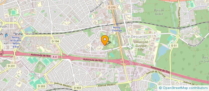 localisation de l'entreprise BDF BATIMENT à NOISY-LE-GRAND