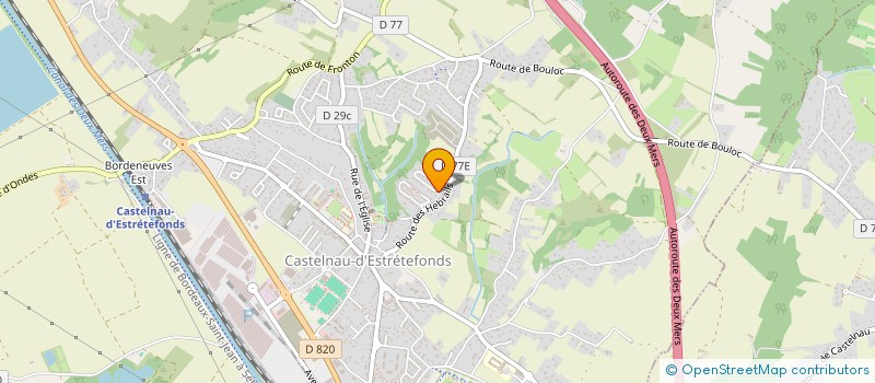 localisation de l'entreprise BDF CHARPENTES à CASTELNAU-D'ESTRETEFONDS