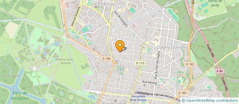 localisation de l'entreprise BDF CONSULTING  LE CHESNAY-ROCQUENCOURT