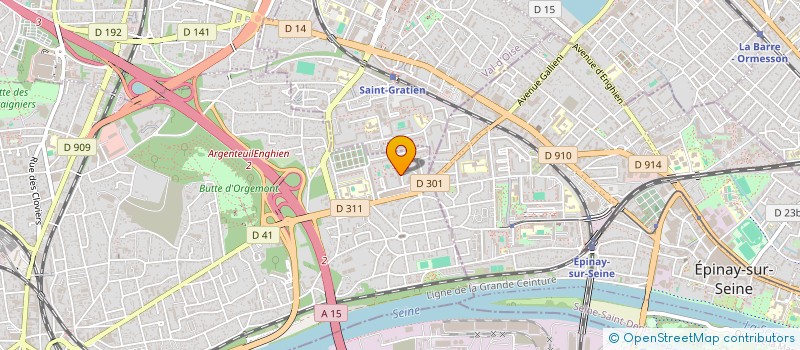 localisation de l'entreprise BDF EXPRESS à ARGENTEUIL