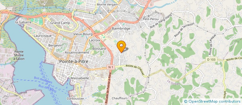 localisation de l'entreprise BDFI  LES ABYMES