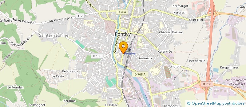 localisation de l'entreprise BDG 81  PONTIVY