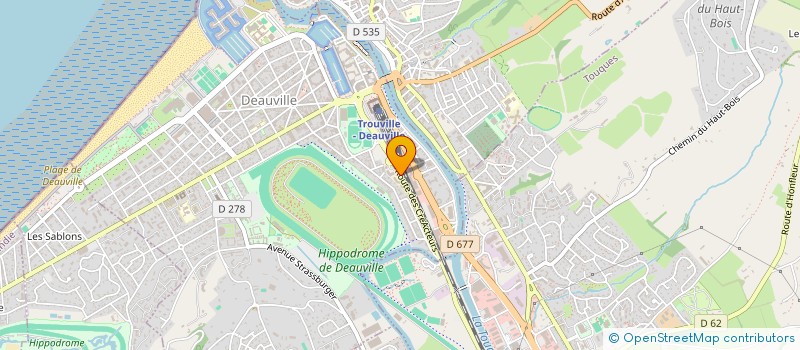 localisation de l'entreprise BDG à DEAUVILLE