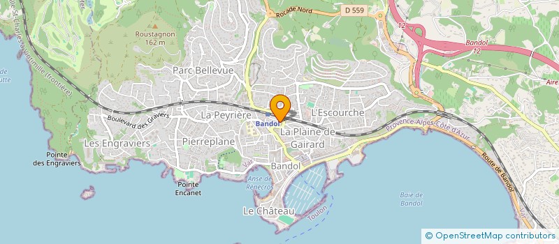 localisation de l'entreprise BDG DEVELOPPEMENT à BANDOL