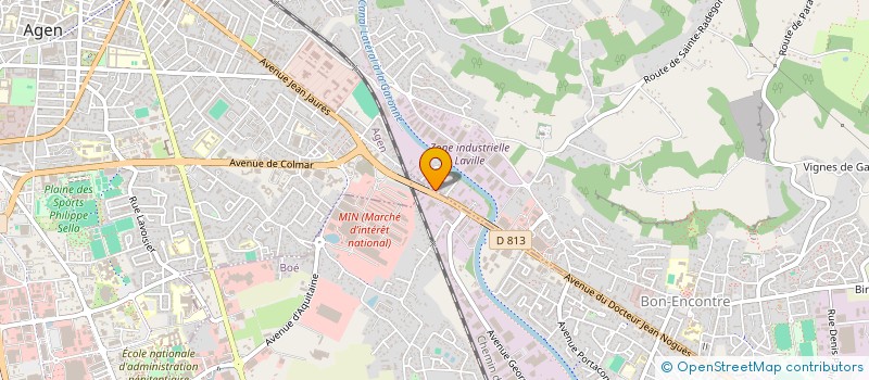 localisation de l'entreprise BDG TV  BON-ENCONTRE