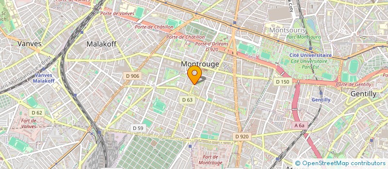 localisation de l'entreprise BDGA PARTNERS  MONTROUGE