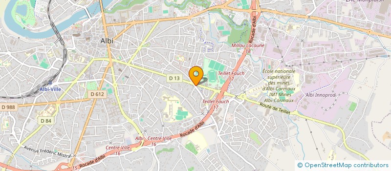 localisation de l'entreprise BDGS à ALBI