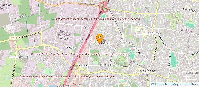 localisation de l'entreprise BDH  MERIGNAC