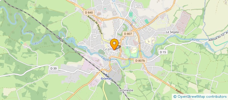 localisation de l'entreprise BDH  GRAMAT