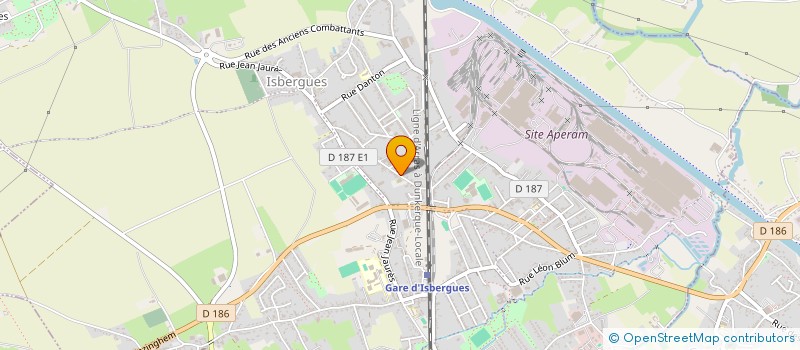 localisation de l'entreprise BDH  ISBERGUES