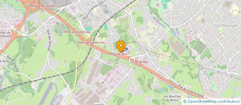 localisation de l'entreprise BDH FINANCES  BOUGUENAIS