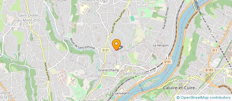 localisation de l'entreprise BDH INVEST  SAINT-CYR-AU-MONT-D'OR