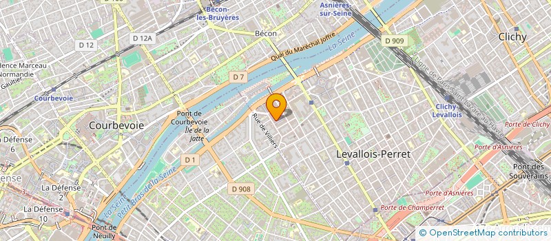 localisation de l'entreprise BDH INVEST  LEVALLOIS-PERRET