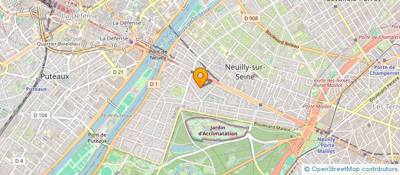 localisation de l'entreprise BDHA à NEUILLY-SUR-SEINE